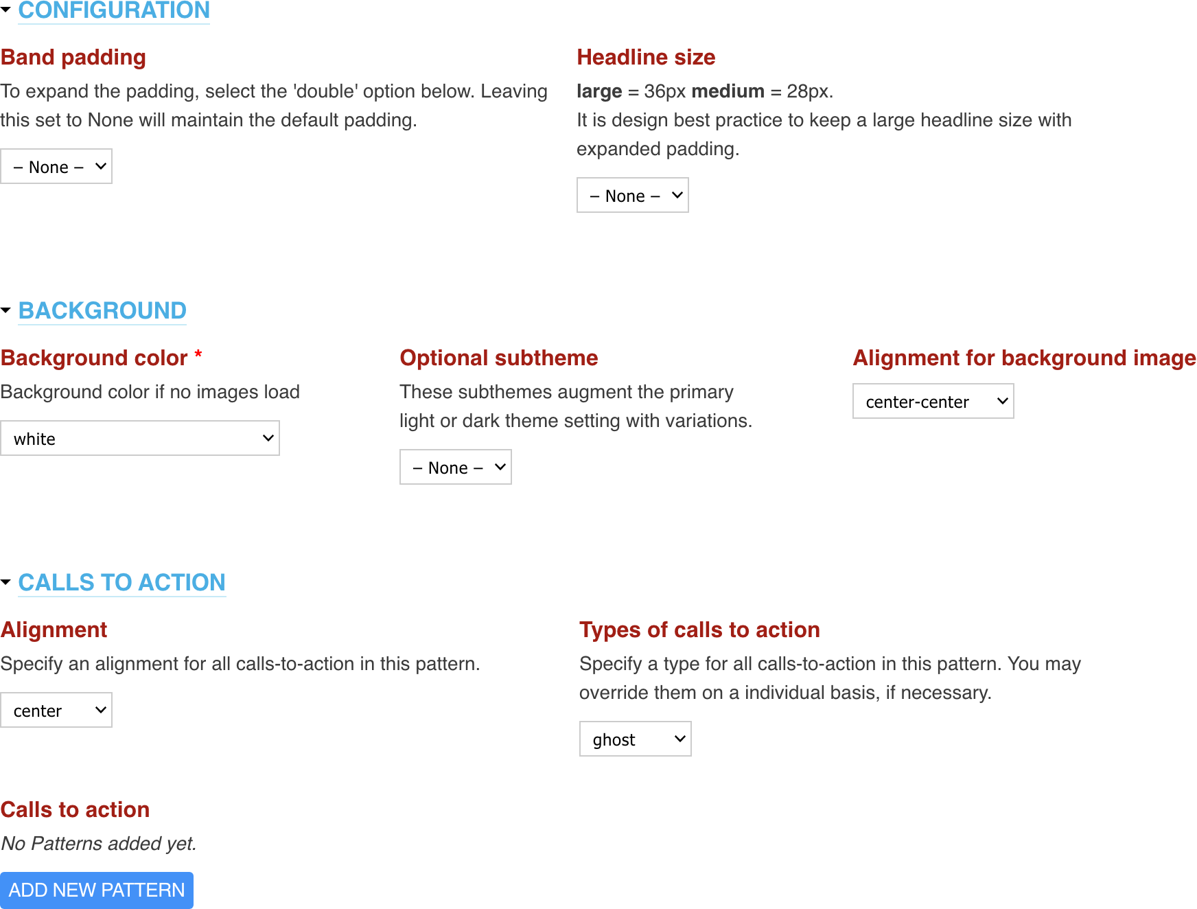 Adding FTS starter kit patterns
