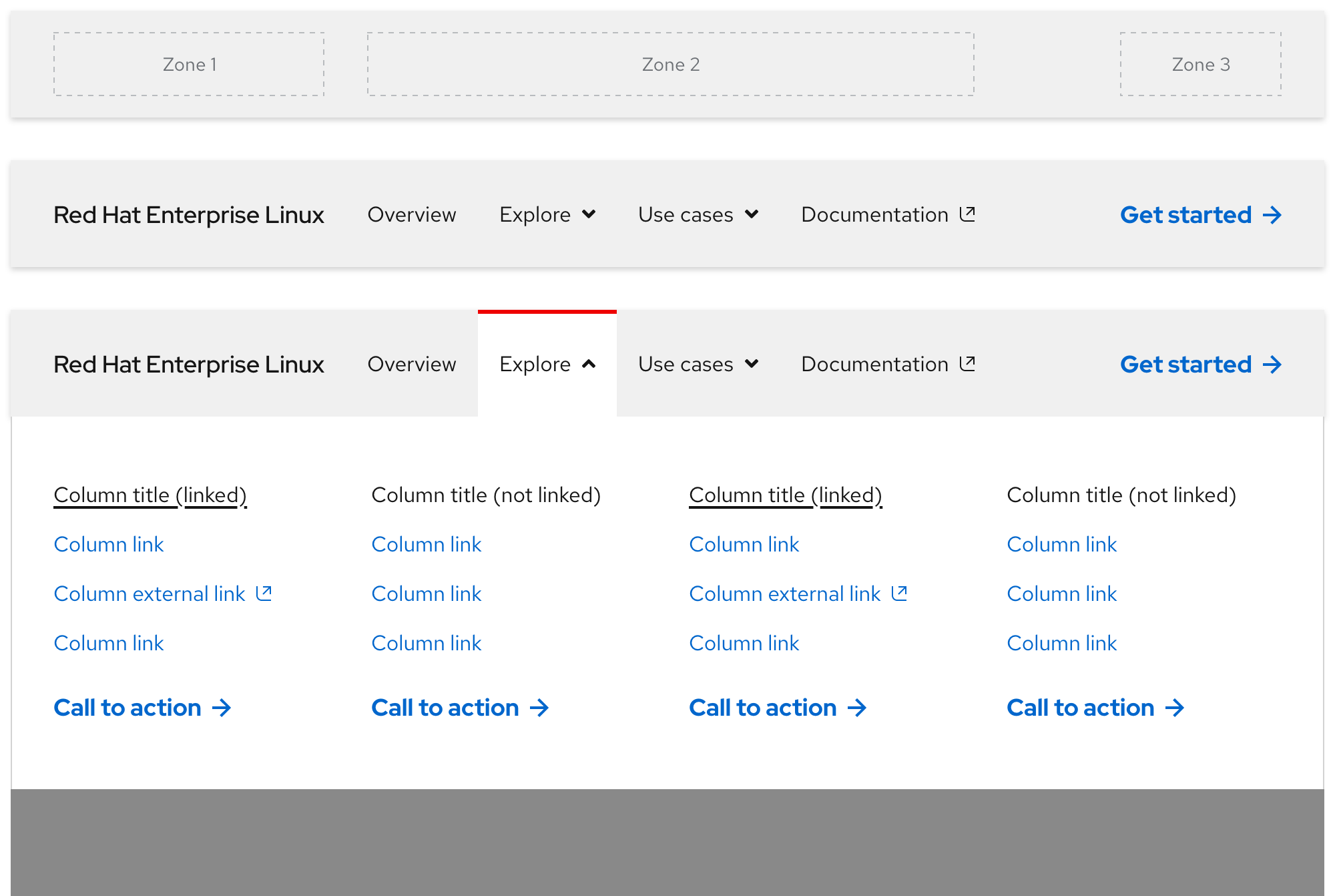 Secondary navigation - large breakpoints