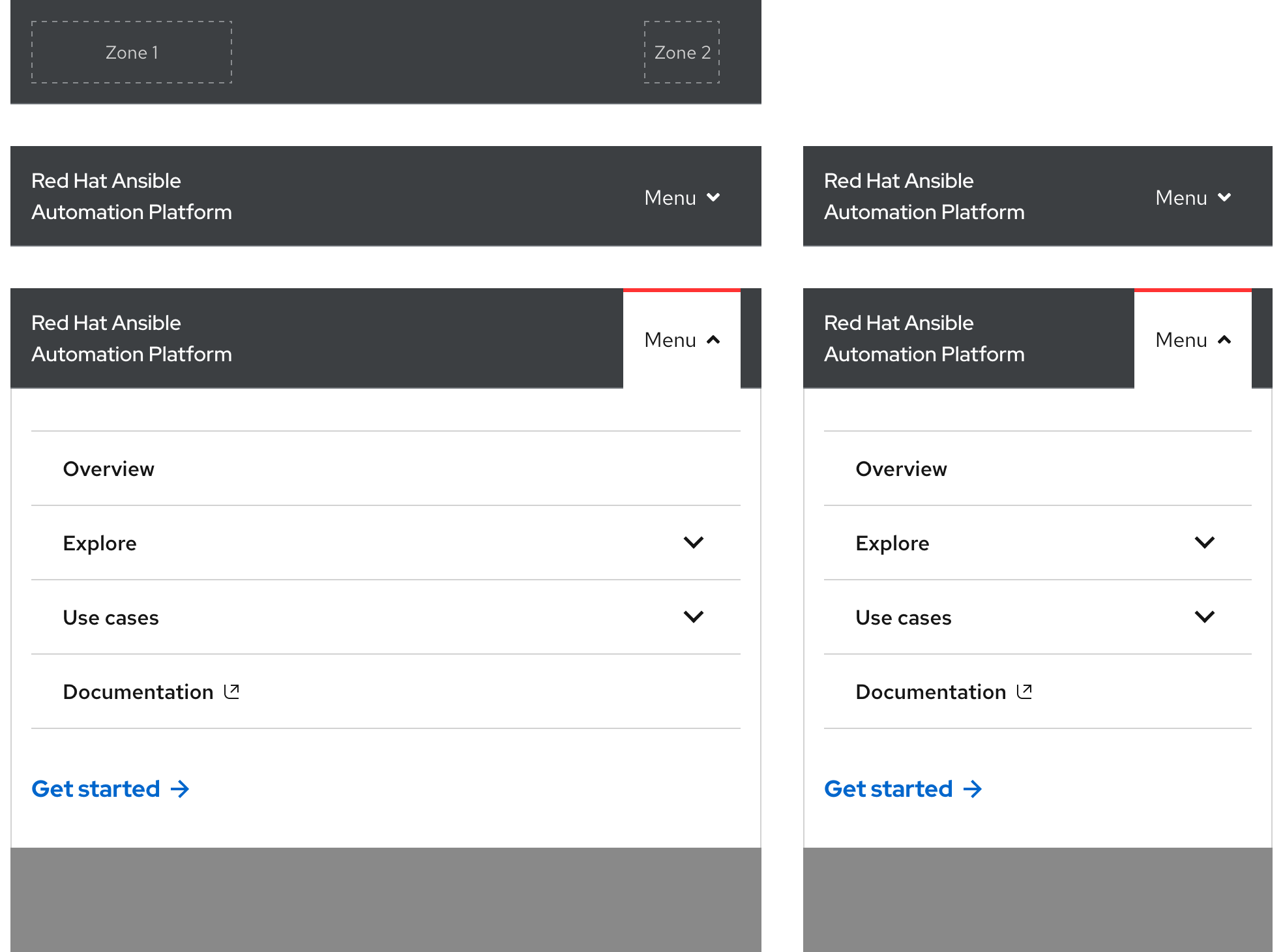 Secondary navigation - small breakpoints