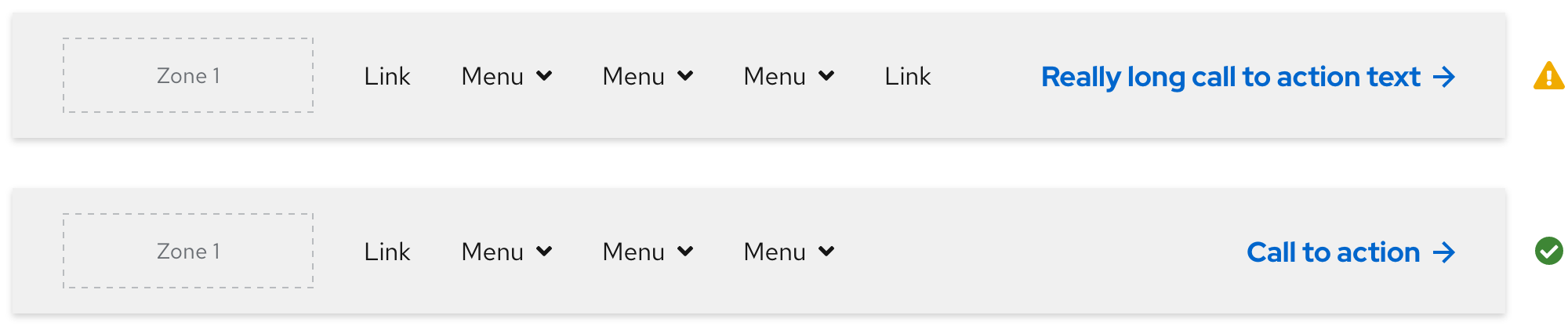 Secondary navigation - navigation content