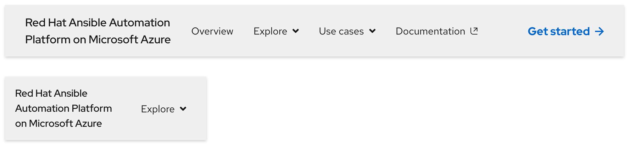 Secondary navigation - product name text stacking (three lines)