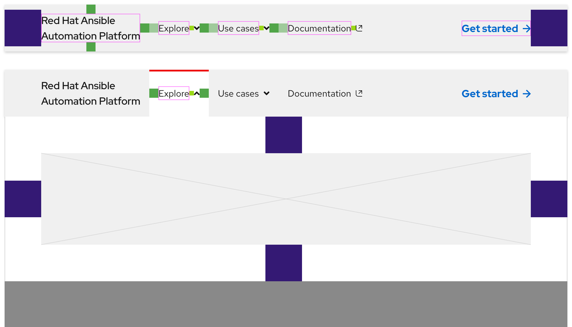 Secondary navigation - spacing (extra large breakpoints)