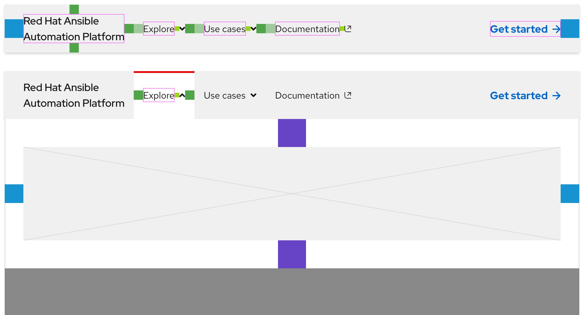 Secondary navigation - spacing (large breakpoints)